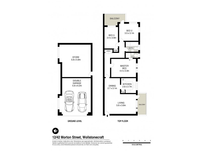12/42 Morton Street, Wollstonecraft NSW 2065 Floorplan
