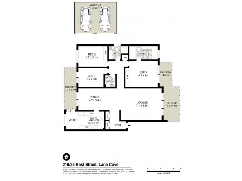 216/25 Best Street, Lane Cove NSW 2066 Floorplan