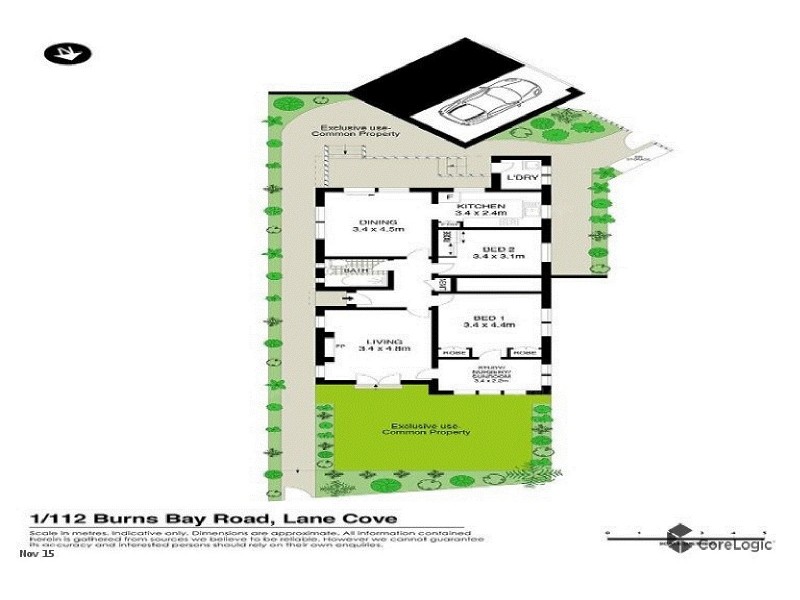 1/112 Burns Bay Road, Lane Cove NSW 2066 Floorplan