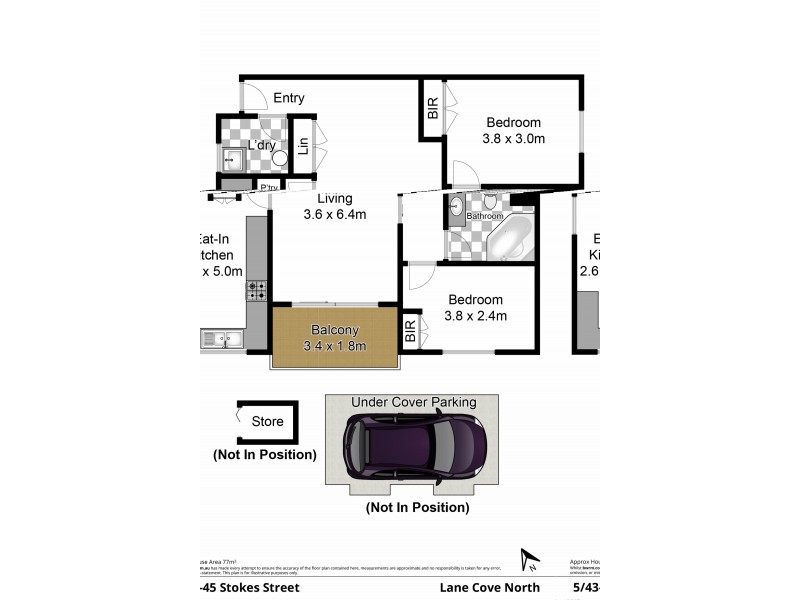 5/43-45 Stokes Street, Lane Cove NSW 2066 Floorplan