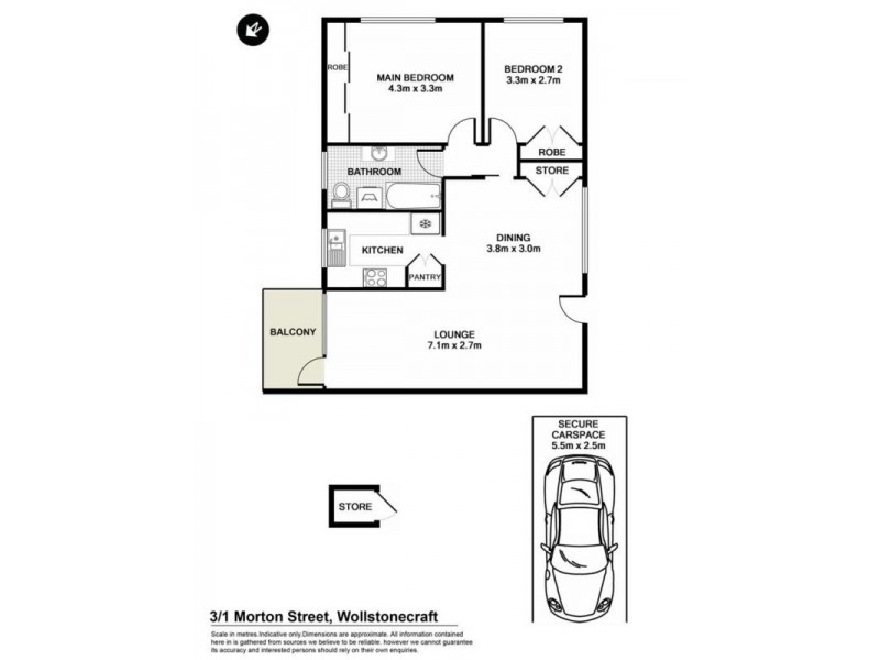 3/1 Morton Street, Wollstonecraft NSW 2065