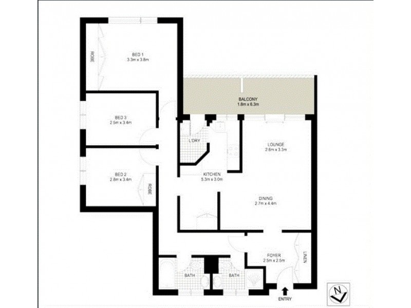 12/6-8 Longueville Road, Lane Cove NSW 2066 Floorplan