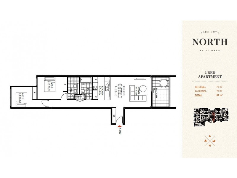 49/536 Mowbray Road, Lane Cove NSW 2066 Floorplan