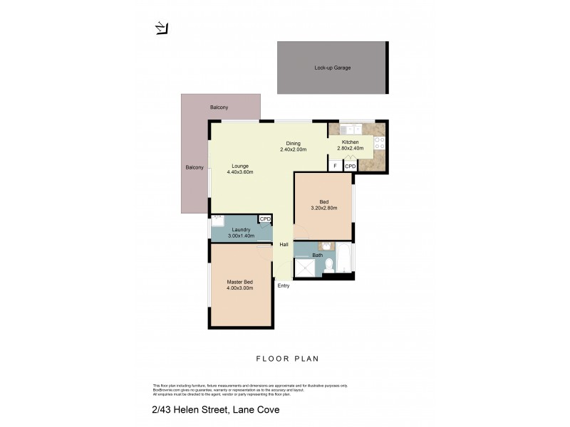 2/43 Helen Street, Lane Cove NSW 2066 Floorplan
