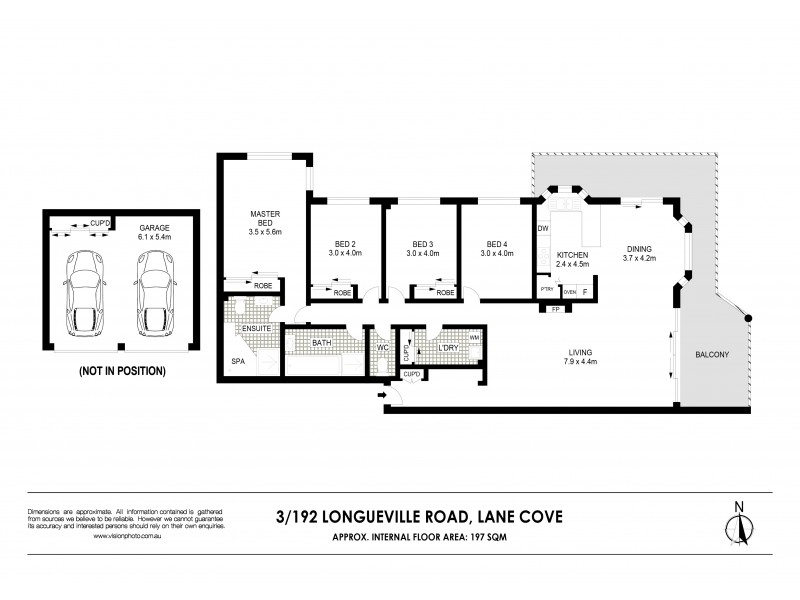 3/192 Longueville Road, Lane Cove NSW 2066 Floorplan