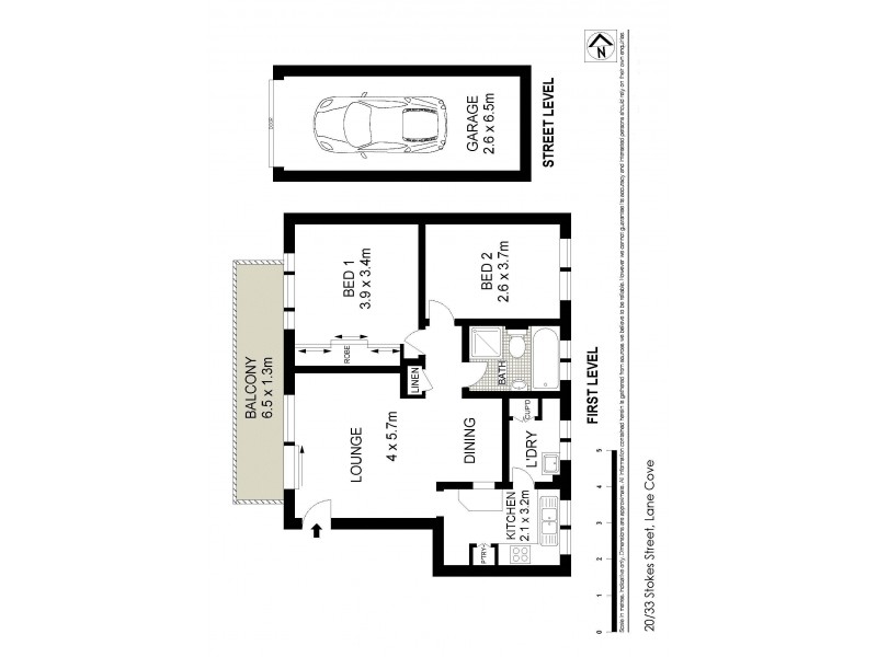 20/33-41 Stokes St, Lane Cove NSW 2066 Floorplan