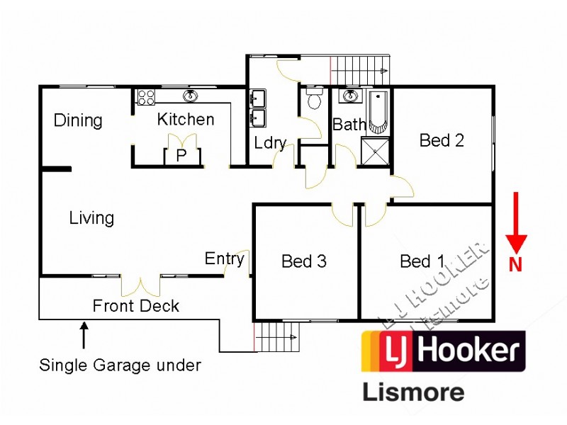 5 Compton Avenue, Goonellabah NSW 2480 Floorplan