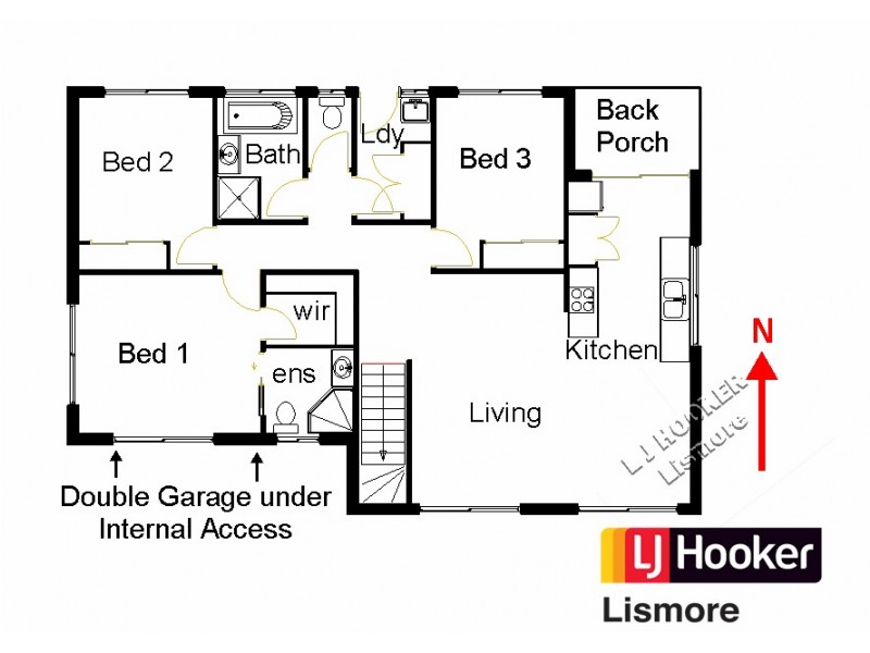 1/22 Bristol Circuit, Goonellabah NSW 2480 Floorplan
