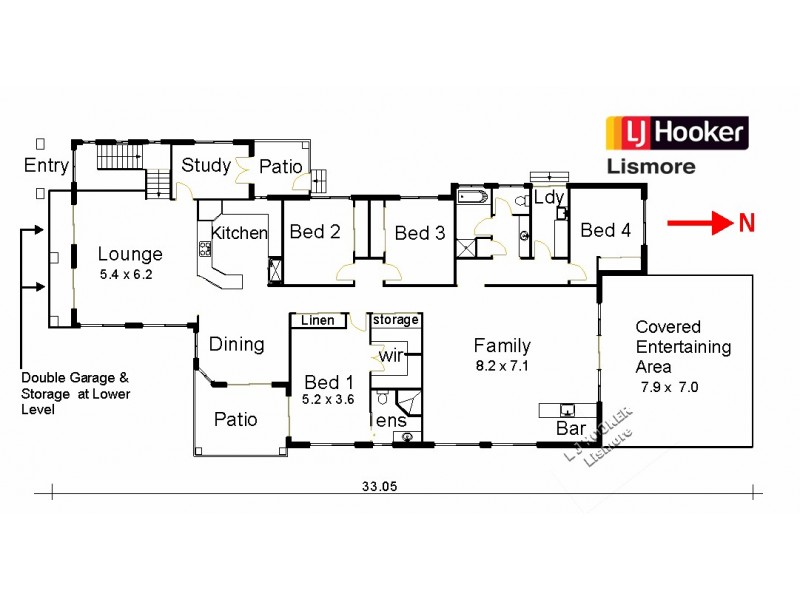 6 Sandalwood Drive, Caniaba NSW 2480 Floorplan
