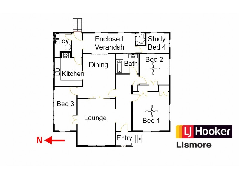 Lot 1 Stewarts Road, Clunes NSW 2480 Floorplan