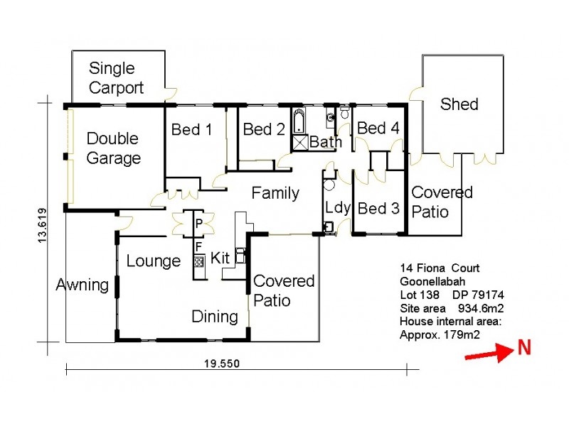 14 Fiona Court, Goonellabah NSW 2480 Floorplan