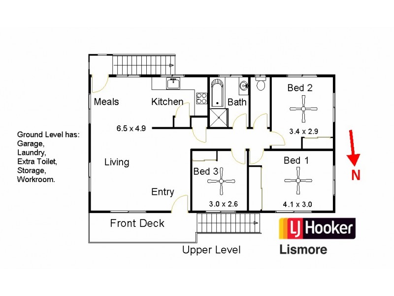 2 Charlton Avenue, Lismore South NSW 2480 Floorplan