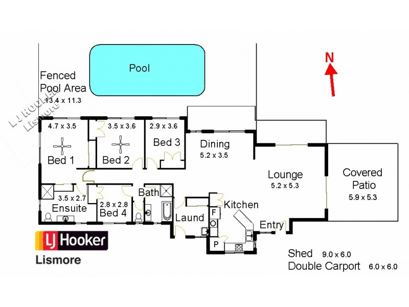 174 McLeans Ridges Road, Mcleans Ridges NSW 2480 Floorplan
