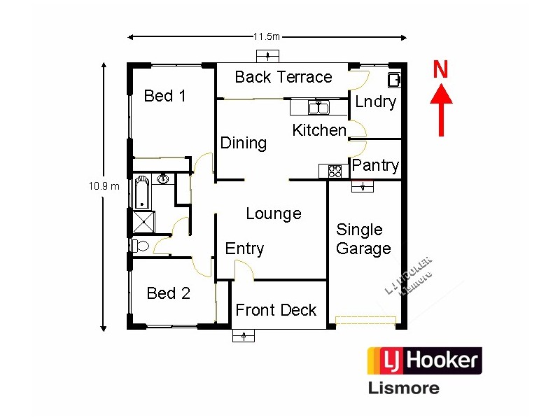 3/25 Beaumont Drive, East Lismore NSW 2480 Floorplan