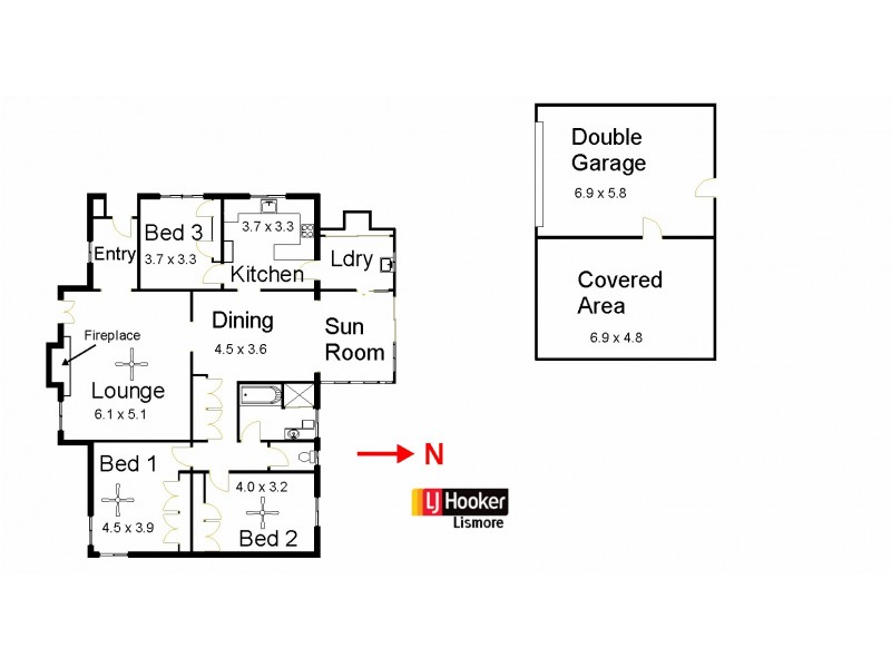 8 Harmony Avenue, East Lismore NSW 2480 Floorplan