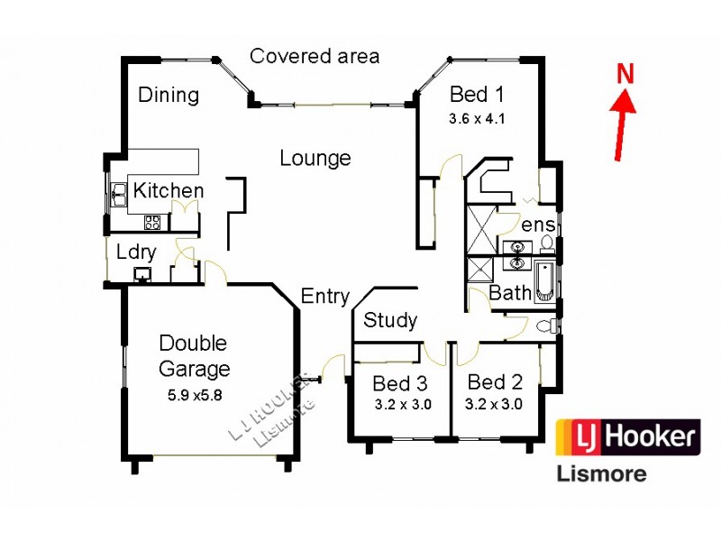 2/68 Acacia  Avenue, Goonellabah NSW 2480 Floorplan