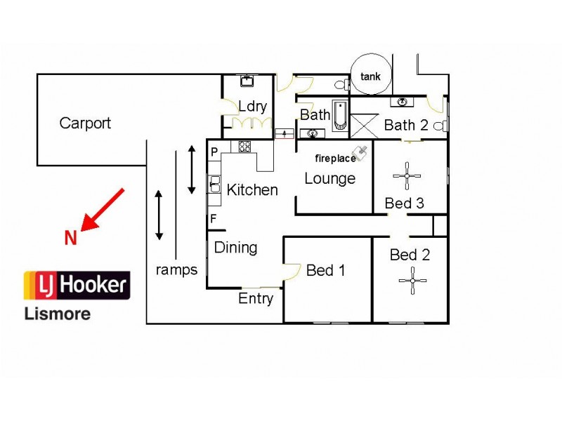 56 Hindmarsh Street, Lismore NSW 2480 Floorplan