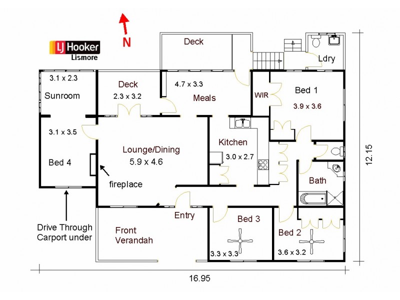 204 High Street, Lismore Heights NSW 2480 Floorplan