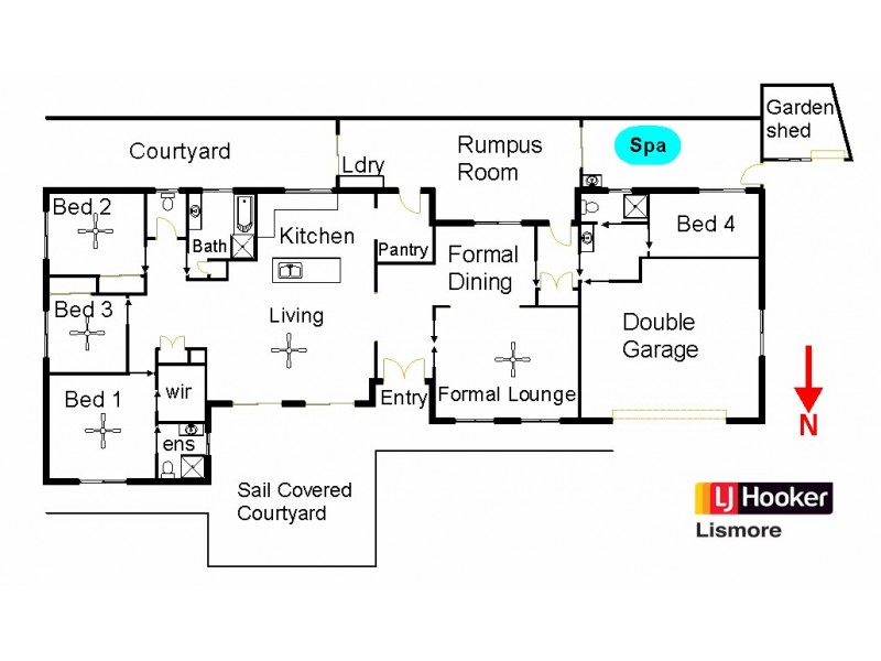 6 Bryant Place, Lismore Heights NSW 2480 Floorplan