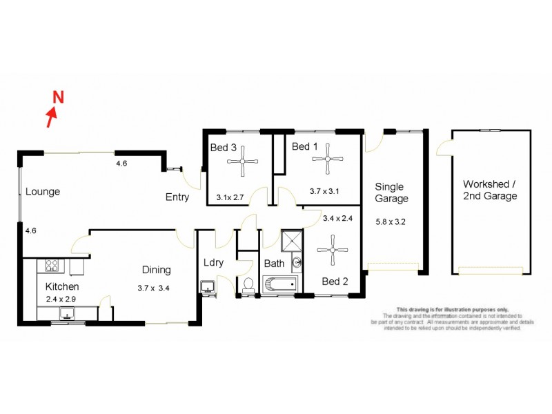 3 James Street, Dunoon NSW 2480 Floorplan