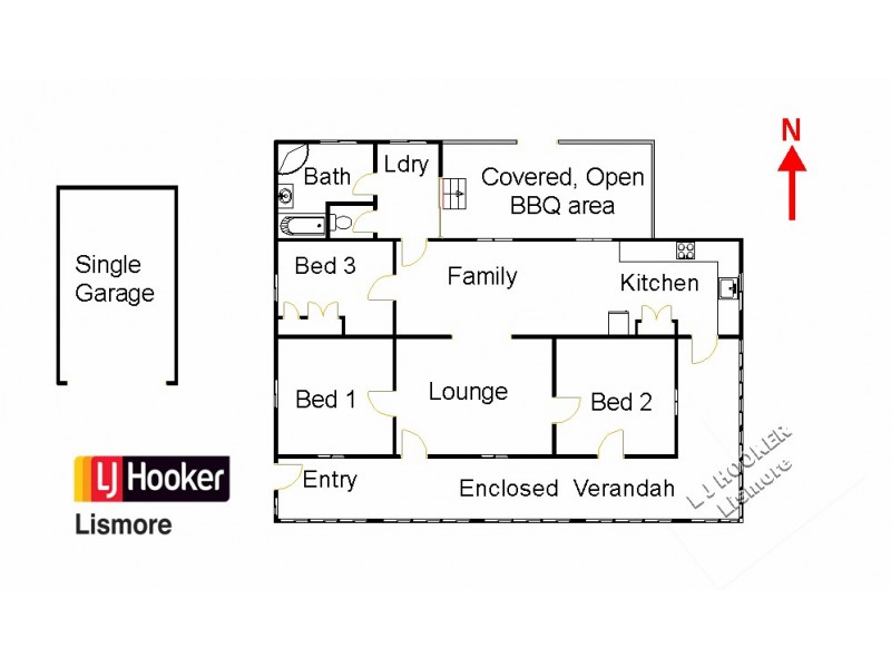 122 Fraser Road, Dunoon NSW 2480 Floorplan
