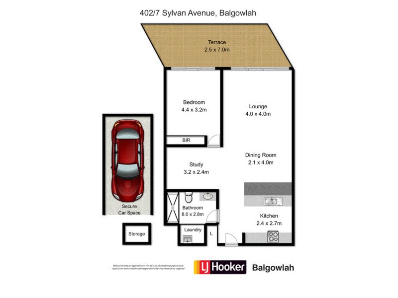 402/7 Sylvan Avenue, Balgowlah NSW 2093 Floorplan