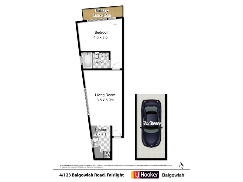 4/123 Balgowlah Road, Fairlight NSW 2094 Floorplan