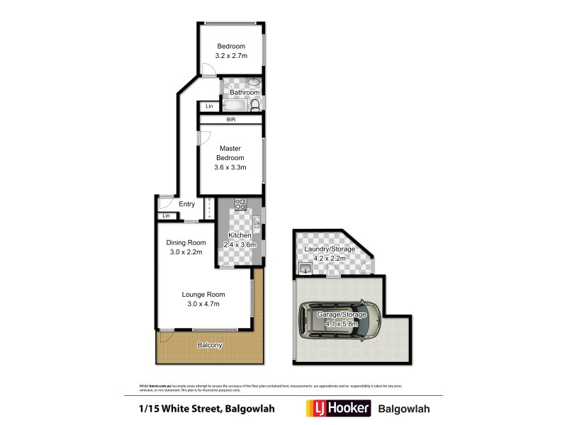 1/15 White Street, Balgowlah NSW 2093 Floorplan