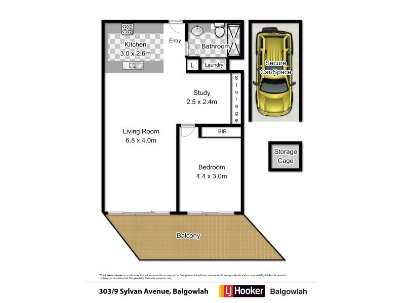 303/9 Sylvan Avenue, Balgowlah NSW 2093 Floorplan