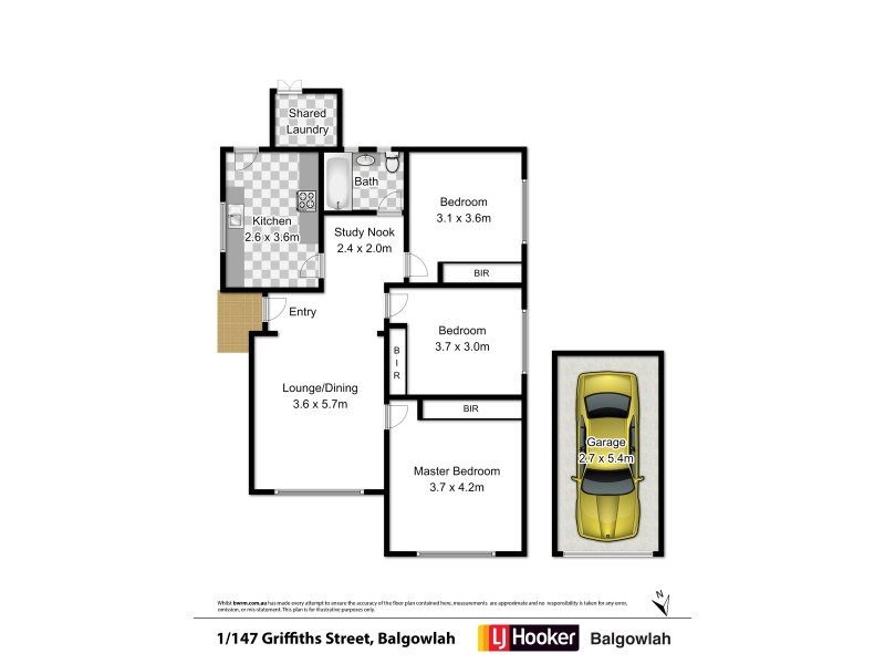 1/147 Griffiths Street, Balgowlah NSW 2093 Floorplan