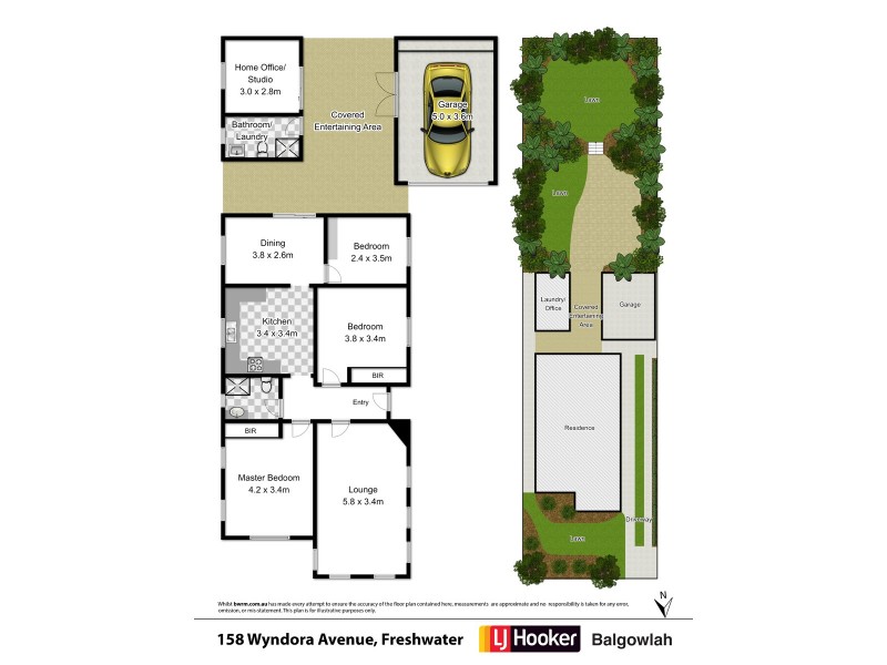 158 Wyndora Avenue, Freshwater NSW 2096 Floorplan