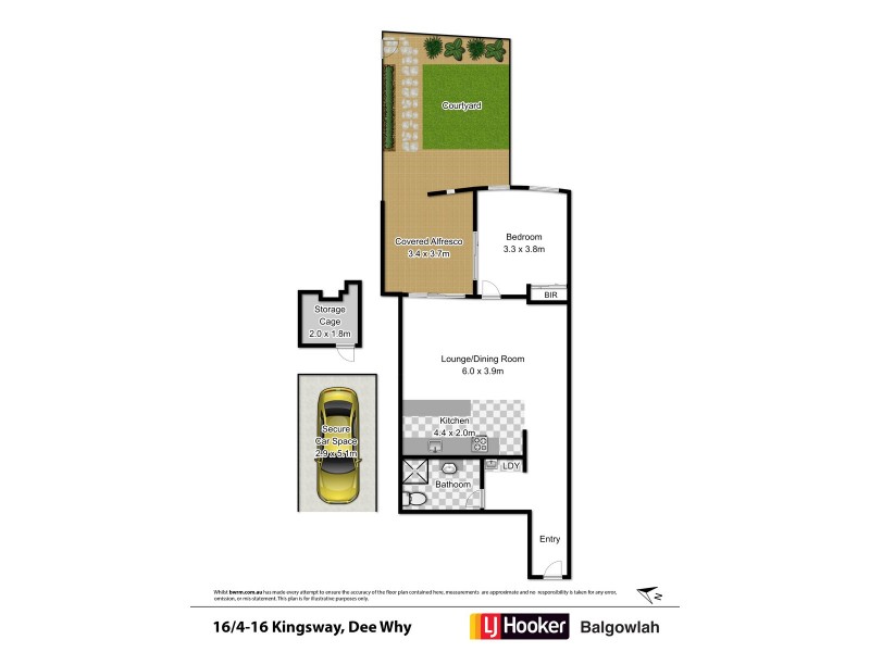 16/4-16 Kingsway, Dee Why NSW 2099 Floorplan