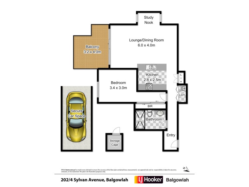 202/4 Sylvan Avenue, Balgowlah NSW 2093 Floorplan