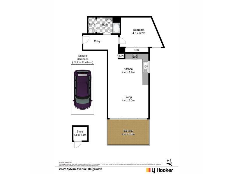 204/5 Sylvan Avenue, Balgowlah NSW 2093 Floorplan