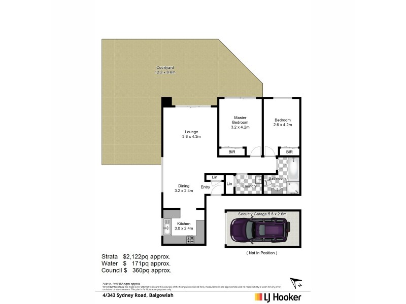 4/343 Sydney Road, Balgowlah NSW 2093 Floorplan