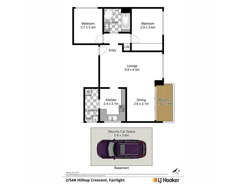 2/54a Hilltop Crescent, Fairlight NSW 2094 Floorplan