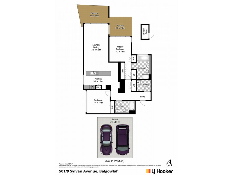 501/9 Sylvan Avenue, Balgowlah NSW 2093 Floorplan