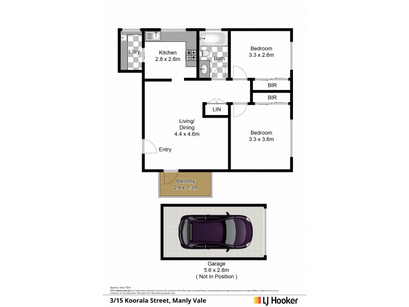 3/15 Koorala Street, Manly Vale NSW 2093 Floorplan