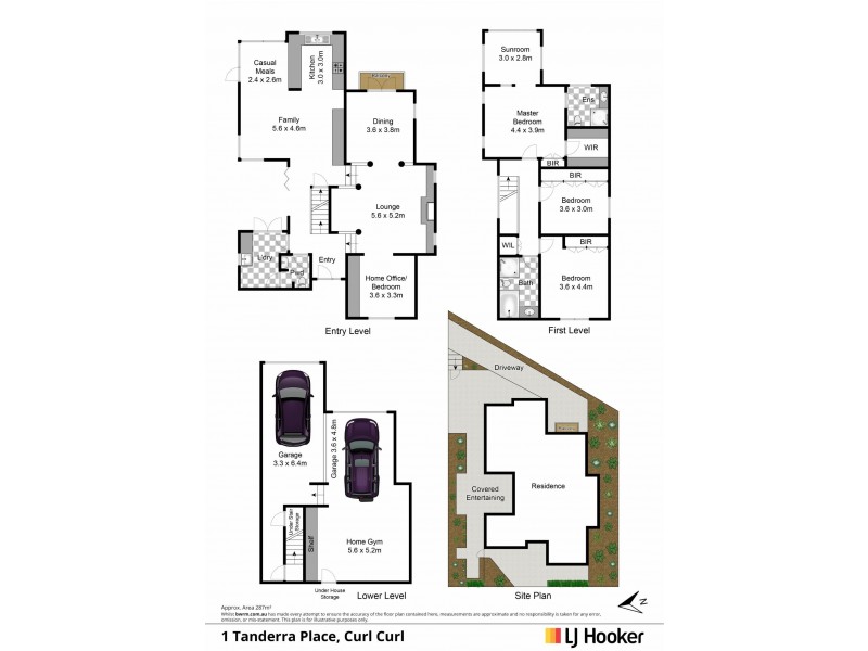1 Tanderra Place, Curl Curl NSW 2096 Floorplan
