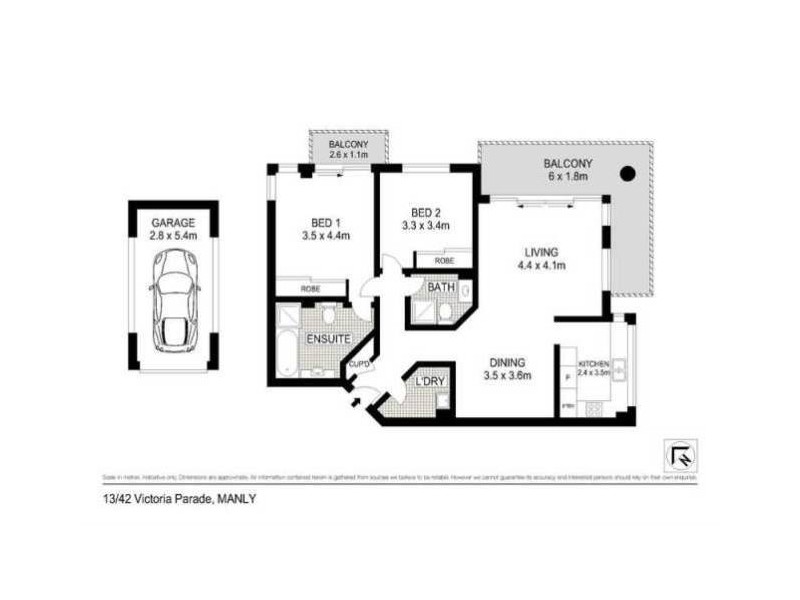 13/42 Victoria Parade, Manly NSW 2095 Floorplan