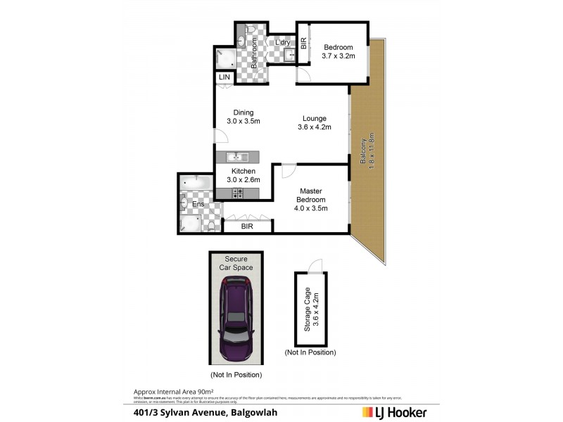 401/3 Sylvan Avenue, Balgowlah NSW 2093 Floorplan