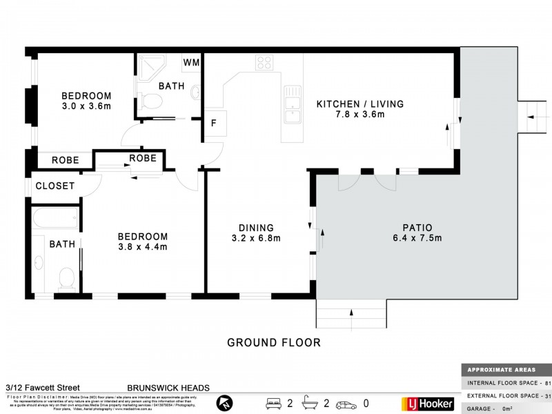 3/12 Fawcett Street, Brunswick Heads NSW 2483