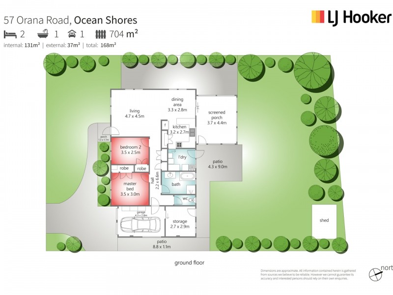 57 Orana Rd, Ocean Shores NSW 2483