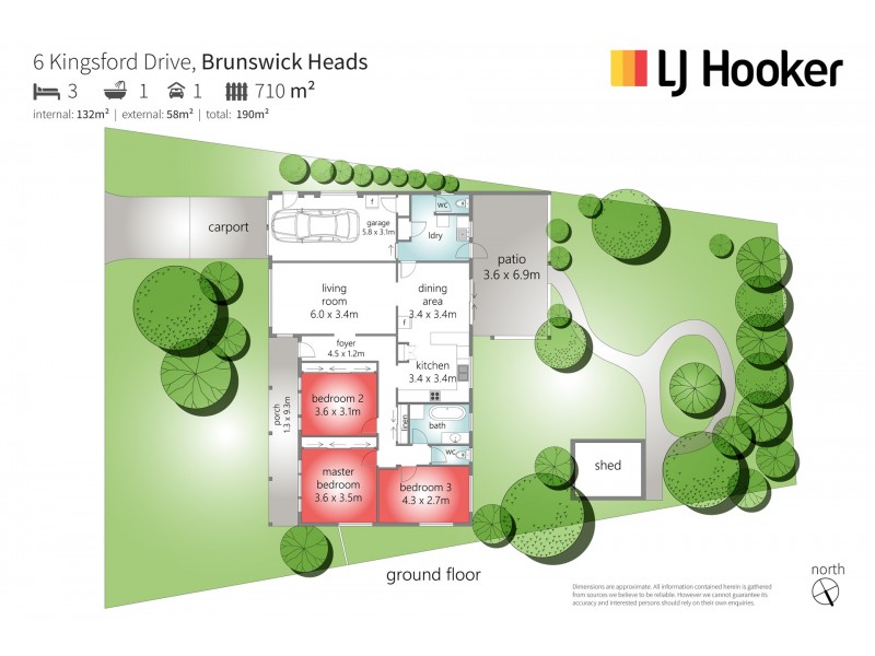 6 Kingsford Drive, Brunswick Heads NSW 2483