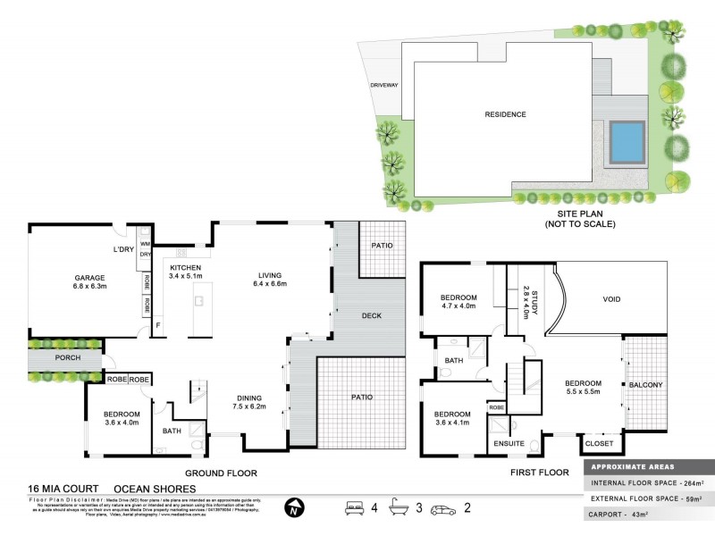 16 Mia Court, Ocean Shores NSW 2483 Floorplan