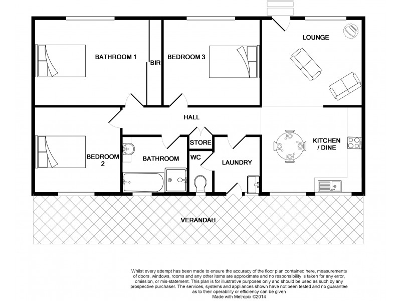7 Gloria Street, Ardrossan SA 5571 Floorplan