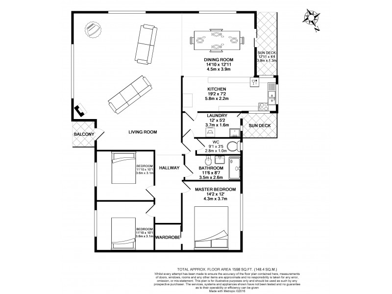 8 Bayview Road, Hardwicke Bay SA 5575 Floorplan