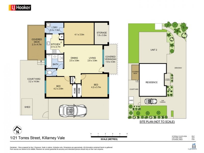 1/21 Torres Street, Killarney Vale NSW 2261 Floorplan