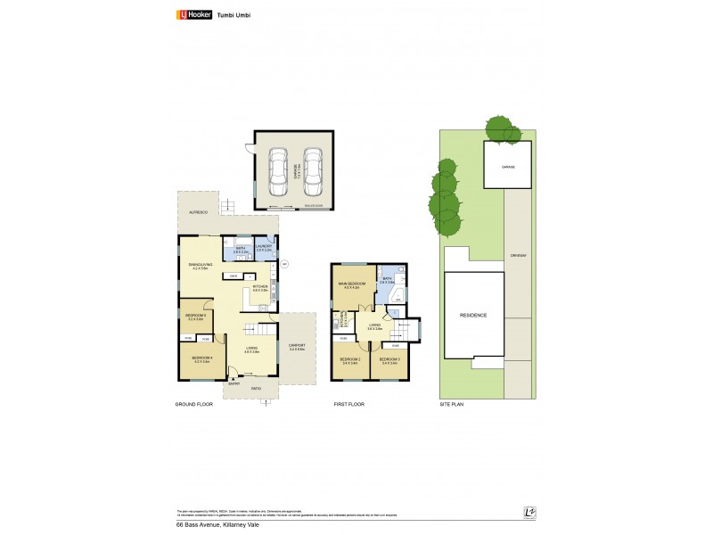 66 Bass Avenue, Killarney Vale NSW 2261 Floorplan