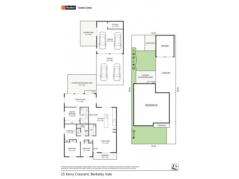 15 Kerry Crescent, Berkeley Vale NSW 2261 Floorplan